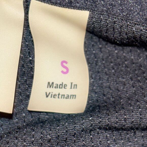 Athleta Women's Transcendence Black Stripe Tank Top Sports Bra Active Small - Picture 10 of 13